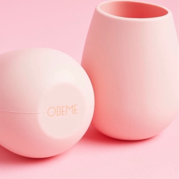 Odeme Other - SOLD Odeme Set Of Two Baby Pink Silicone Wine Glasses